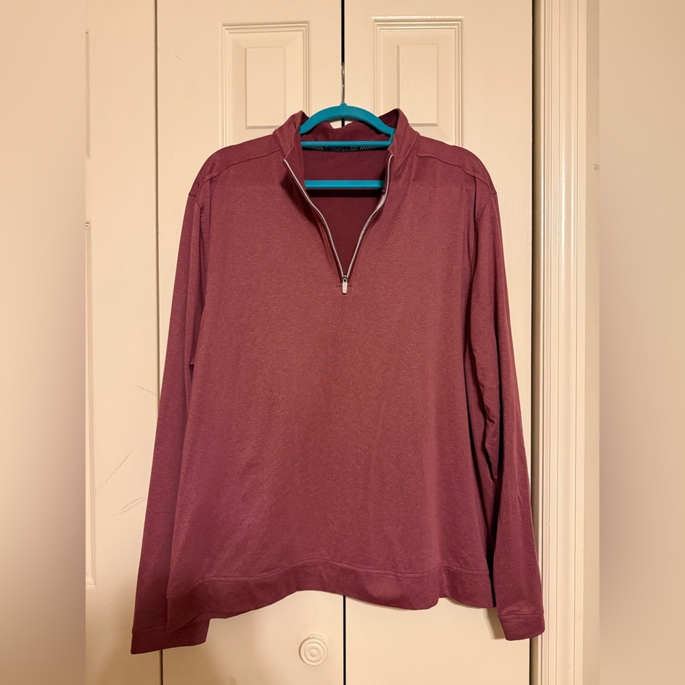 Men’s Southern Tide Dusty Red Quarter Zip - Size XL